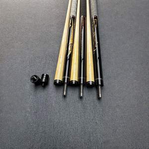 Queue de billard professionnelle OEM&ODM de 58 pouces <span class=keywords><strong>en</strong></span> érable, pointe de 12,5 mm, poignée <span class=keywords><strong>en</strong></span> cuir, joint radial pour tournoi et club - Product Image 2