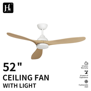New product energy-saving DC motor with 3 blades, black, living room and <b>office</b>, 52 inch <b>ceiling</b> fan with LED <b>lights</b> - Product Image 2