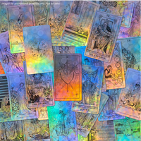 Jeu de tarot holographique personnalisé avec impression de cartes de tarot en gros