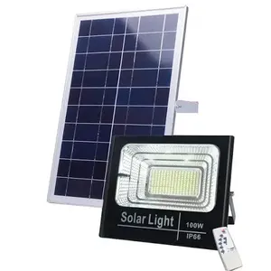 100w 200w 300w 주거 투광램프 태양 Led Ip67 투광램프 태양 Led 홍수 빛 휴대용 옥외 현대 고성능 투광램프