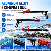 Lance de pêche en alliage d'aluminium OEM avec pointe barbelée, légère et portable, outil de pêche sous-marine pour la pêche en plein air