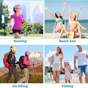 Visera de PVC con Logotipo Personalizado, Gorra Transparente de Plástico con Protección UV Holográfica, Gorra sin Parte Superior <span class=keywords><strong>para</strong></span> Eventos de Verano, Regalo Promocional - Product Image 6