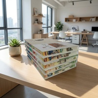 Brochure personnalisée découpée sur mesure, multi-couches, en forme de montagne, avec pliage créatif et structurel, service d'impression de brochures personnalisées