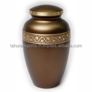 Fournitures funéraires urnes meilleure vente crémation cendres humaines adulte urne en métal classique maison décorative dernière faite à la main - Product Image 4