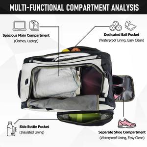 Sac à dos d'extérieur grande capacité, nouveau sac multifonctionnel en nylon pour raquettes de tennis et de <span class=keywords><strong>badminton</strong></span>, sac à raquettes détachable - Product Image 3
