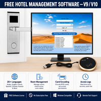 Système de serrure de porte d'hôtel RFID avec encodeur, étanche, en acier inoxydable, serrure électronique intelligente RF pour carte-clé d'hôtel, durable et polie