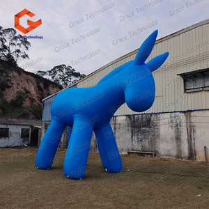 Modelos de burros inflables gigantes de dibujos animados, personajes de burros inflables personalizados para festivales de arte - Product Image 2