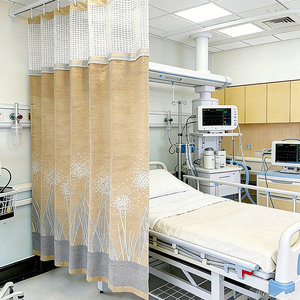 Cortinas Divisorias de Privacidad Esun, Antimicrobianas, Ignífugas, Opacas, Aislantes, de Poliéster/Lino Jacquard - Product Image 5