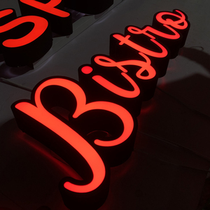 Custom Stainless Steel 3D Frontlit LED Logo Sign Storefront Business <strong>Advertising</strong> <strong>Light</strong> <strong>Box</strong> - Product Image 4
