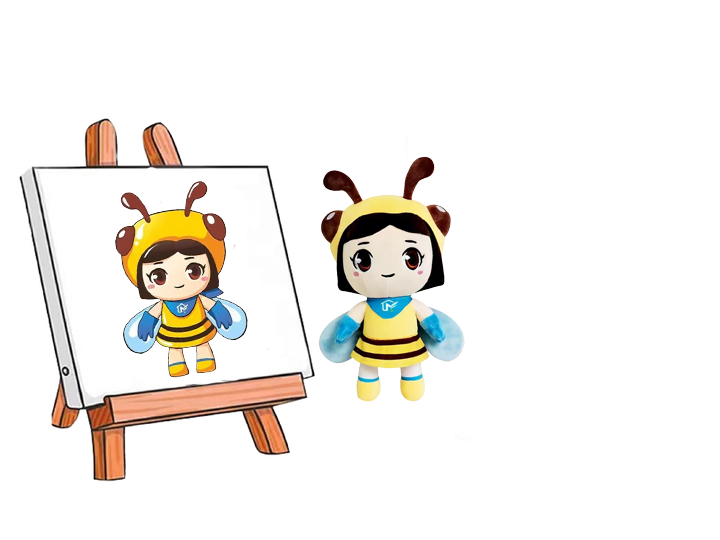 Peluches personalizados de piel de abeja