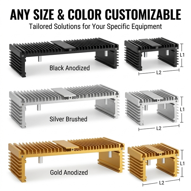 Custom 6063 Aluminum Heatsink Enclosure Power Amplifier Integrated Cooling Design Audio Housing Box Professional OEM Machined