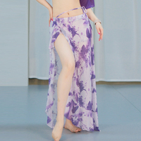 Jupe longue de danse orientale sexy pour femme, taille évidée, pour performance de danse du ventre - Grande Vente