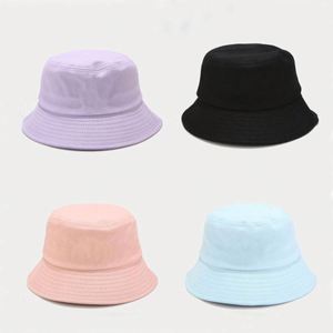 New Korean Macaroon Color Bucket <b>Hat</b> Teenager Student Summer Sun Cap Custom Logo Embroidery Blank Bucket <b>Hat</b> - Product Image 4