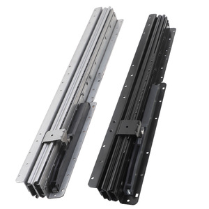 <b>Drawer</b> <b>Slides</b> 1.8mm Cold Rolled Steel 100-200kg Load Capacity Soft Closing For Storage Cabinet Display Case Staircase - Product Image 3