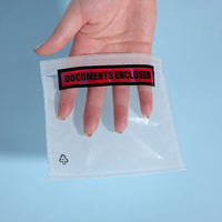 Pochette d'expédition/étiquette d'expédition transparente autocollante à chargement par le haut de 7,5 x 5,5 pouces avec impression personnalisée