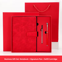 Coffret cadeau de luxe en cuir PU avec stylo et agenda A5 premium pour la fête des pères, cadeau de Thanksgiving