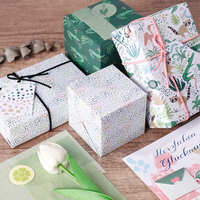 Vente en gros de rouleaux de mouchoirs d'anniversaire de haute qualité série d'animaux de dessin animé emballage rouleau de papier d'emballage artisanat supérieur