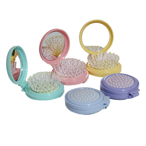 Portable Folding Ionic Cleaning <strong>Comb</strong> with Airbag Plastic Handle Custom Logo Home Use Fashion Style Hair Brush - Product Image 1