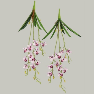 Vigne d'orchidée YOPIN-3744 Real Touch avec des fleurs suspendues artificielles de <span class=keywords><strong>Cymbidium</strong></span> de feuilles Phalaenopsis - Product Image 4