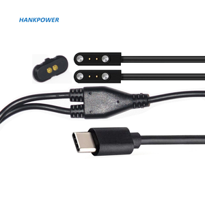 Cable de Carga Magnético 2 en 1, Imán de 4 mm, <span class=keywords><strong>Cargador</strong></span> de Energía USB <span class=keywords><strong>Tipo</strong></span> <span class=keywords><strong>C</strong></span> de 2 Pines <span class=keywords><strong>con</strong></span> Conector Hembra 4.0 - Product Image 1