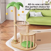 Meilleure Vente : Arbre à Chat Gain de Place avec Maison Intégrée et Griffoir – Idéal pour Salon Intérieur – Fournitures pour Animaux de Compagnie