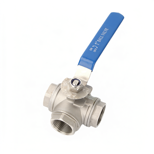 บอลวาล์วสามทาง 304 สแตนเลสสตีล เกลียวใน ทนต่อการกัดกร่อน ระบบไฮดรอลิกชนิด T - Product Image 1