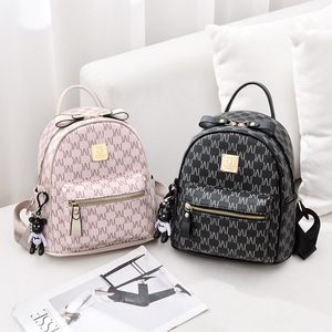 Hot Sale Luxury Mini PU Leather Women's School <b>Backpack</b> Small School Bag with Zipper Closure Fashion Purses for Girls <b>Ladies</b> - Product Image 5