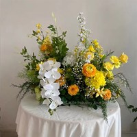 L-R484 Boule de fleurs artificielles blanches personnalisées de haute qualité, en promotion, pour centre de table, demande en mariage, événement, fête, décoration