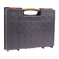 Boîte de rangement pour outils en plastique transparent avec couvercle à vis
