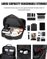 Tas ransel bisnis Notebook tahan lama, tas ransel Laptop Unisex kapasitas besar dengan Port Usb, tas Notebook bisnis