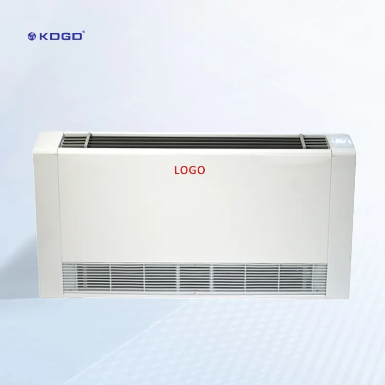 Fancoil ad acqua refrigerata di alta qualità unità piano in piedi 190-250V 50/60Hz ultra-sottile esposto fcu fan coil con controllo Wifi