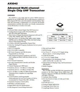 AX5042-1-TA05 Thu Phát UHF <span class=keywords><strong>Chip</strong></span> Đơn Đa Kênh Tiên Tiến AX5042 Chính Hãng Mới - Product Image 2