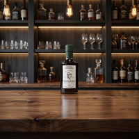 Liqueur d'artichaut vert foncé italienne certifiée Slow Food Paesano, bouteille en verre de 100 ml, 28 % d'alcool, saveurs citron, café, pomme