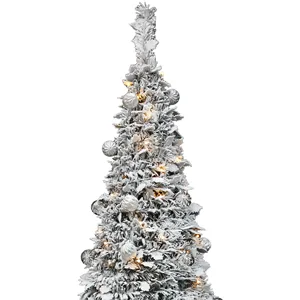 6ft Reuniram Pop Up Árvore de Natal Decorada com Buables