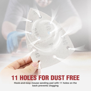 Maus schleifer Schleifpapier 11-<span class=keywords><strong>H</strong></span> 40/Körnung Detail Schleifpapier Palms chl eifer Papier Klett schleifer Pads Dreieckige Schleif blätter - Product Image 6