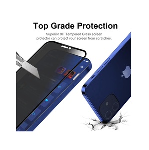 Bán buôn 9H chống gián điệp bảo vệ màn hình riêng tư kính cường lực cho <span class=keywords><strong>iPhone</strong></span> 12 13 Pro Max cho điện thoại di động - Product Image 2