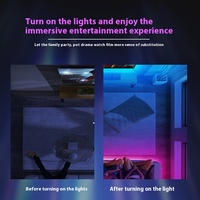 Tira LED RGB de 5M Impermeable IP65 5V 5050 Luces Grafiti USB Coloridas para Fondo de TV con Música Bluetooth e Iluminación Ambiental