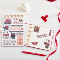 Papier Washi Décoration DIY Agenda Planificateur Personnalisé Plante Feuille Planète Fleur réutilisable autocollant livre vierge