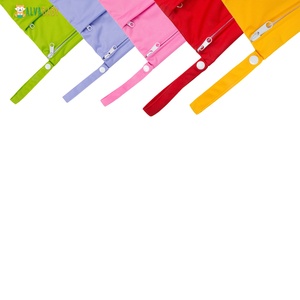 ALVABABY Waterproof Baby Diaper <strong>Bags</strong> Two Zippers Swim <strong>Wet</strong> <strong>Bag</strong> - Product Image 5