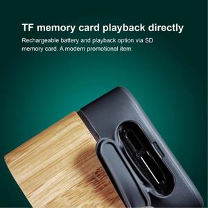 Altavoces de Subwoofer de Madera para Coche y Estudio, Bafles Inalámbricos Portátiles con Bluetooth para Actividades al Aire Libre Operados por USB - Product Image 3