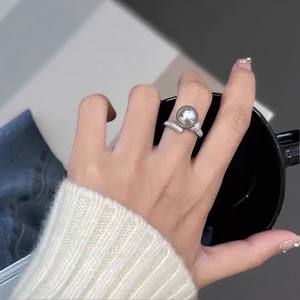 ชุดอุปกรณ์ DIY 10619 แหวนเงินแท้ S925 พร้อมฐานเปล่าสำหรับใส่ลูกปัด หลายแบบ และฐานเงินสำหรับใส่ลูกปัดขนาด 5-6 มม. สำหรับไข่มุกเม็ดเดี่ยว - Product Image 4