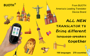 VORMOR T8 106 Idioma Portátil Traducción en el extranjero en tiempo real Viaje Aprender Reunión de negocios Traductor instantáneo al aire libre sin conexión - Product Image 5
