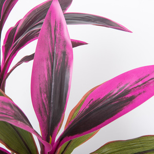 โรงงาน RTS การจำลอง <span class=keywords><strong>cordyline</strong></span> ใบไม้ประดิษฐ์ไม้บราซิลทำด้วยมือยาวนานงานแต่งงานโรงแรมบ้านตกแต่งอ่อน - Product Image 5