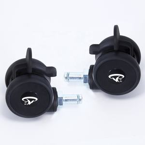 2 Zoll 2,5 Zoll Anpassbare Büromöbel-Rollen mit Einsteckstange, Schwenkbare Gummiräder mit Bremse für Chefsessel - Product Image 2