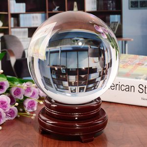 Fabricantes vidrio blanco bola de cristal claro Media bola de cristal <span class=keywords><strong>esfera</strong></span> feng shui ornamento cristal blanco <span class=keywords><strong>transparente</strong></span> Bola de agua - Product Image 5