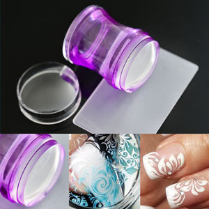 Tampon à ongles en silicone Aurora Jelly avec grattoir <span class=keywords><strong>Kit</strong></span> d'estampage pour manucure, 1 pièce - Product Image 6
