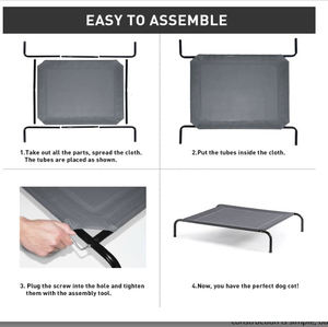 Cama elevada para perros pequeños, medianos y grandes, mascotas - Product Image 3