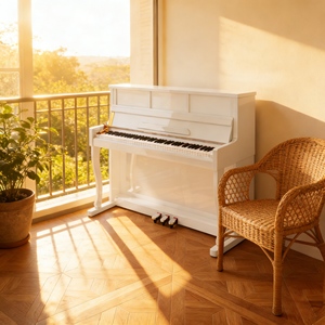 Piano acoustique pour la maison, style Bari italien, artisanal, en bois massif, décoration de villa de luxe et pour la lecture musicale, design compact, portable et - Product Image 3