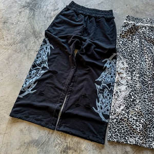 Pantalones Deportivos <span class=keywords><strong>de</strong></span> Chándal Extra Grandes <span class=keywords><strong>de</strong></span> Cintura Alta, Estilo Vintage, Personalizados, Deportivos, 100% Algodón Suave, Estampado Animal Digital Completo, Gruesos - Product Image 2