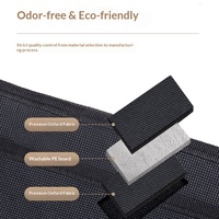 Organisateur de siège arrière de voiture pliable en tissu Oxford avec protection anti-poussière pour ranger les mouchoirs et les boîtes de collations pendant les voyages en voiture